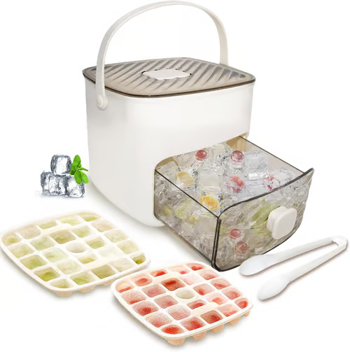 ☀️Summer Hot Sale 50%OFF🧊Portable Ice Maker with Lid and Storage Box