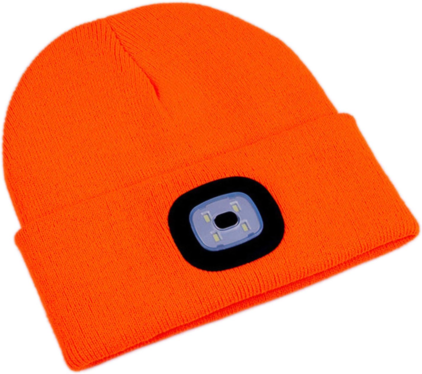 CENSGO Unisex Hat with Light, USB Rechargeable LED Headlamp Beanie, Gifts for Dad Father Men Husband Warm Knitted Cap