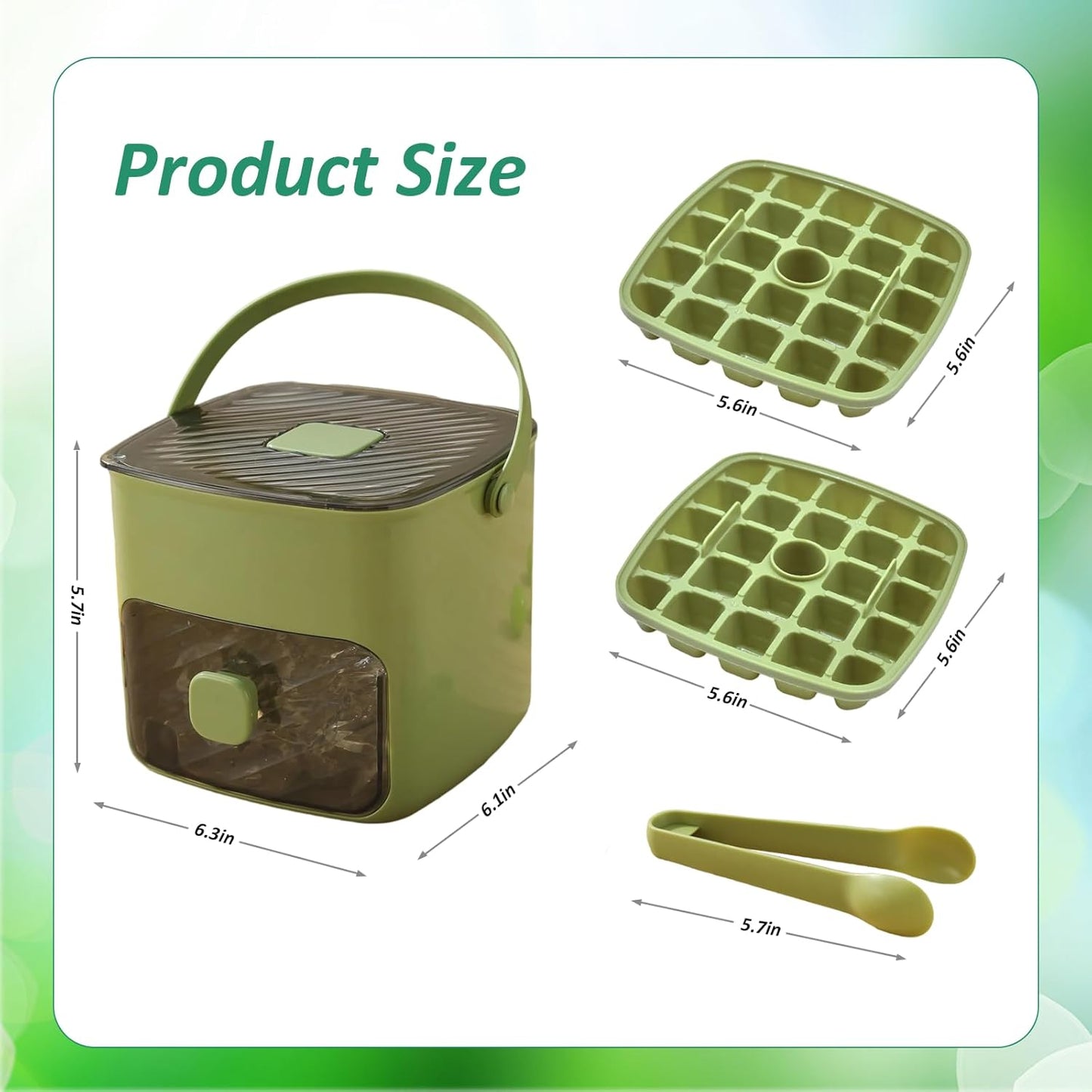 ☀️Summer Hot Sale 50%OFF🧊Portable Ice Maker with Lid and Storage Box