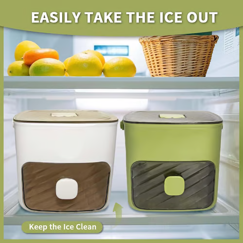 ☀️Summer Hot Sale 50%OFF🧊Portable Ice Maker with Lid and Storage Box